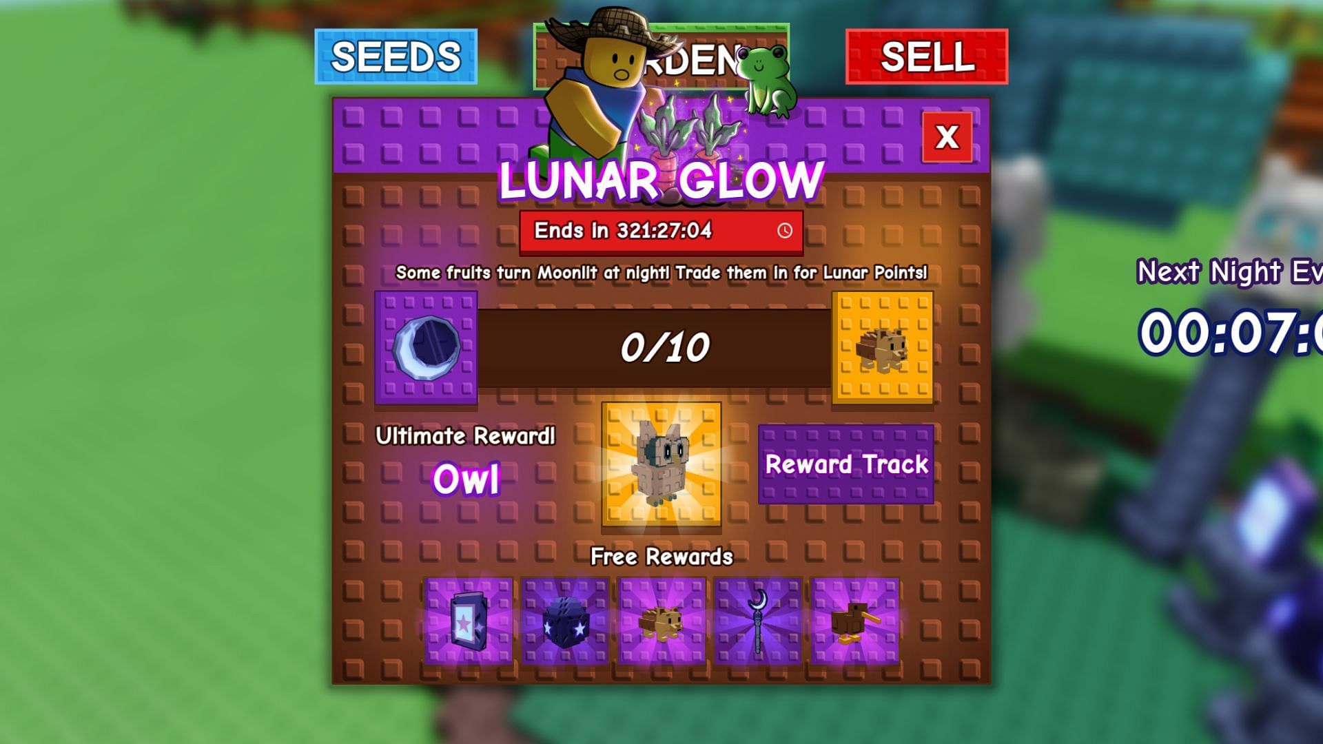 You can get the pets from the Night Eggs (Image via Roblox)